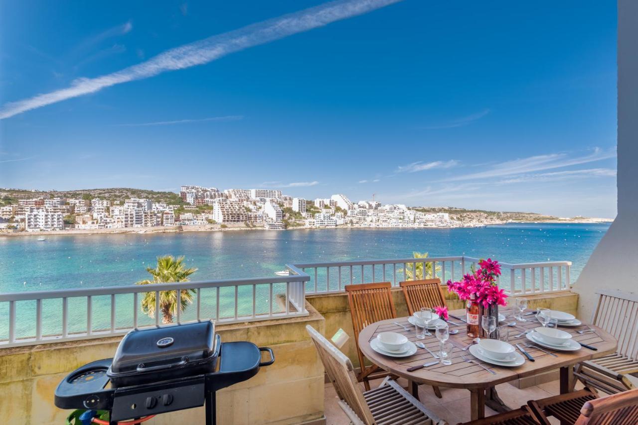 Blue Harbour Seafront 3 Bedroom Apartment, With Spectacular Sea Views From Terrace - By Getawaysmalta St. Paul's Bay Esterno foto